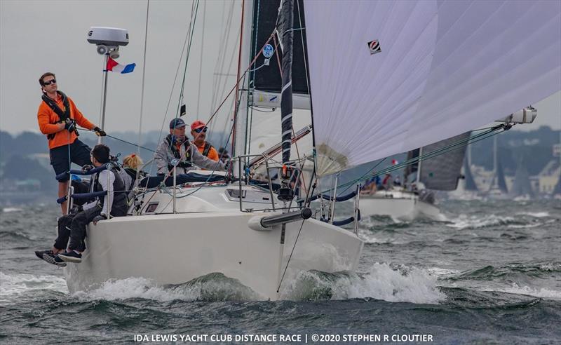 Vento Solare's team sailing in the 2020 Ida Lewis Distance Race IN BAY event photo copyright Stephen Cloutier taken at Ida Lewis Yacht Club and featuring the J109 class