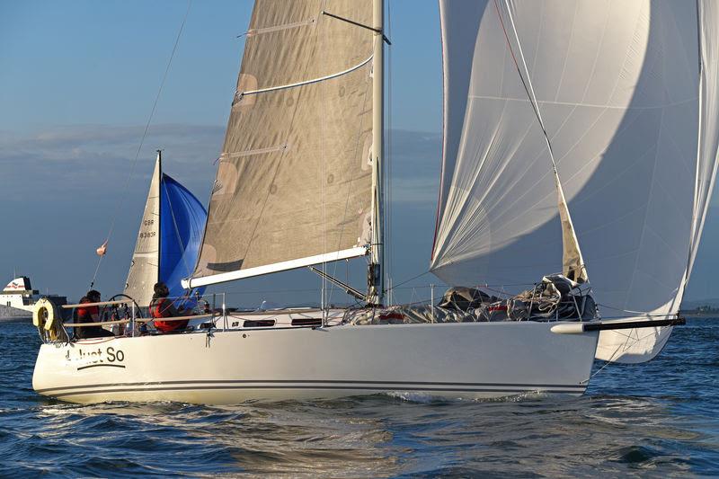 J/109 Just So, sailed Two-Handed by William McGough and Christian Jeffery. - RORC Cowes Dinard St Malo Race photo copyright Rick Tomlinson / RORC taken at Royal Ocean Racing Club and featuring the J109 class