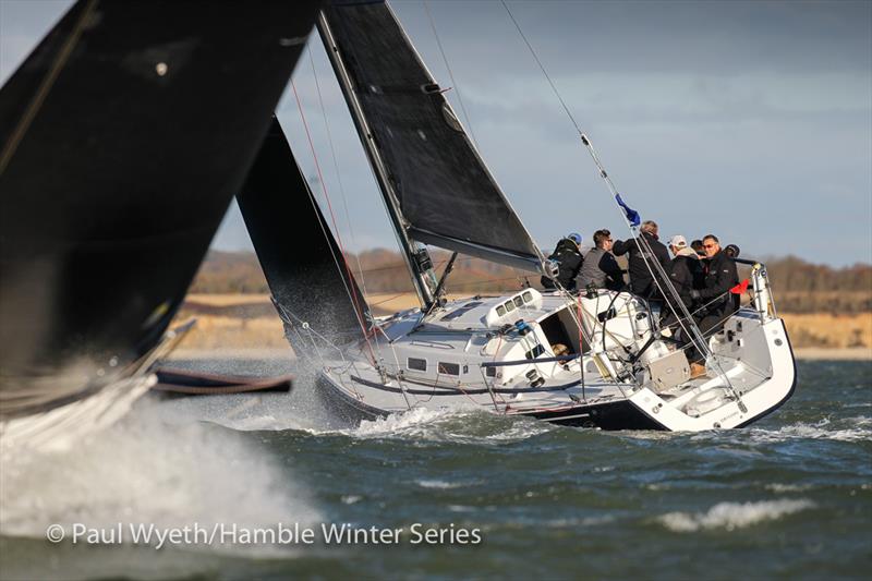 Jago, J109 during HYS Hamble Winter Series Race Week 7 photo copyright Paul Wyeth / www.pwpictures.com taken at Hamble River Sailing Club and featuring the J109 class
