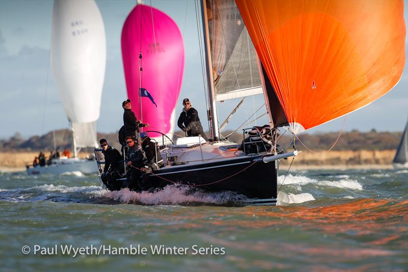 Jago, J109, during HYS Hamble Winter Series Race Week 7 photo copyright Paul Wyeth / www.pwpictures.com taken at Hamble River Sailing Club and featuring the J109 class