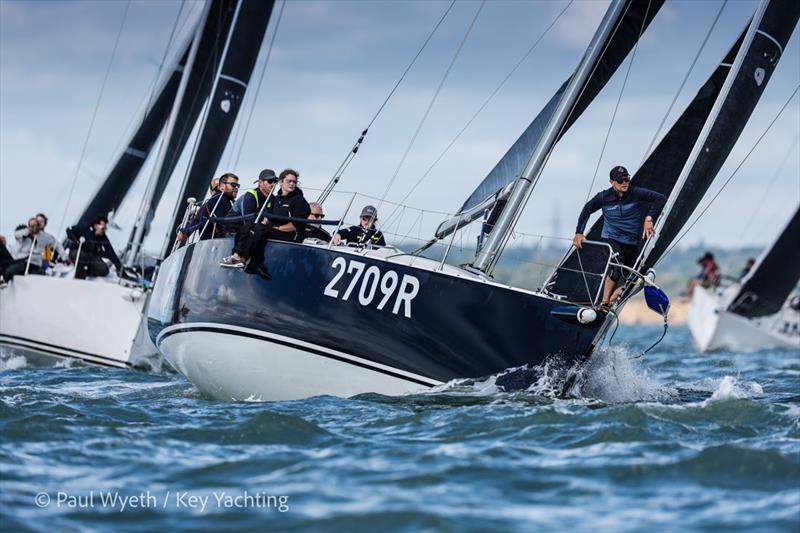 Jumping Jellyfish, J109 on day 1 of the Key Yachting J-Cup 2022 photo copyright Paul Wyeth / Key Yachting taken at Royal Ocean Racing Club and featuring the J109 class