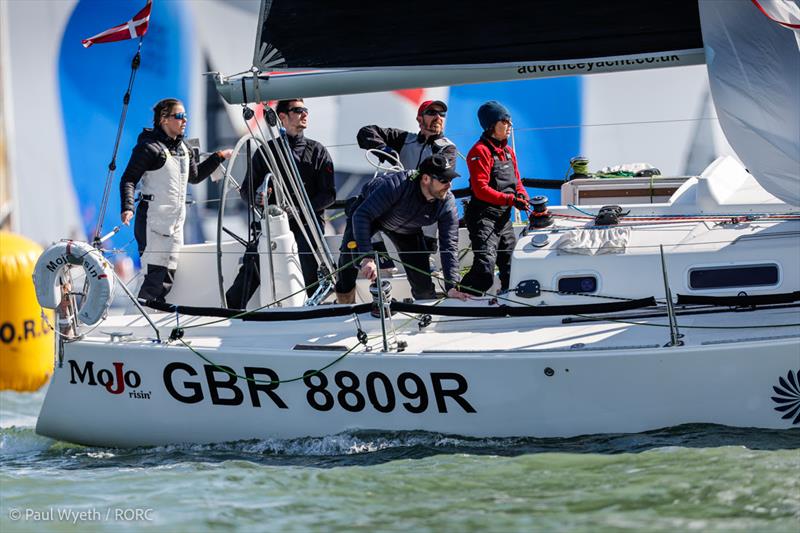 Rob Cotterill's J/109 Mojo Risin - RORC Easter Challenge photo copyright Paul Wyeth / pwpictures.com taken at Royal Ocean Racing Club and featuring the J109 class