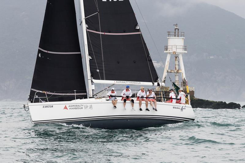 Whiskey Jack at Shek O Rock. Rolex China Sea Race 2023 photo copyright Guy Nowell / RHKYC taken at Royal Hong Kong Yacht Club and featuring the J109 class