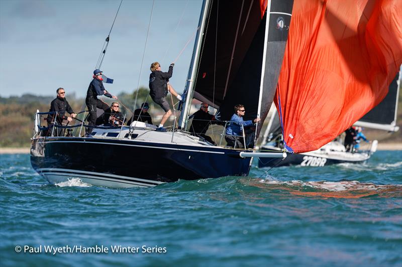 Jago, J109 during 42nd Hamble Winter Series - Week 2 photo copyright Paul Wyeth / www.pwpictures.com taken at Hamble River Sailing Club and featuring the J109 class