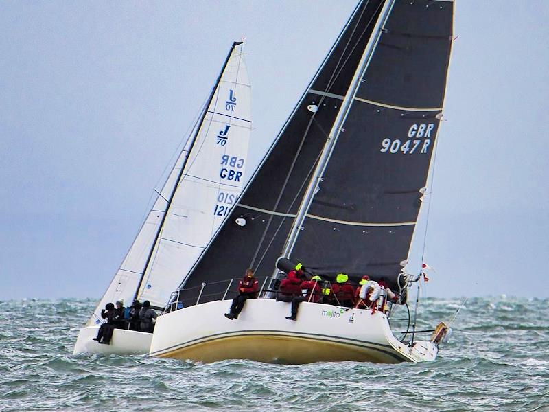 Mojito Bach getting ahead of Mojito just after the start of race 2 - Pwllheli Autumn Challenge Series week 4 - photo © Paul Jenkinson