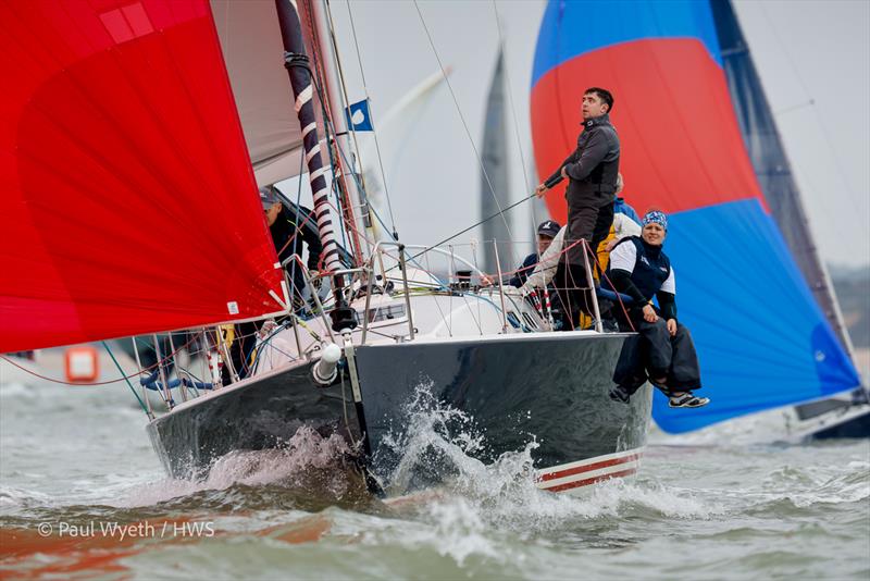 Hamble Winter Series 2025 Race Week 2 - Jybe Talkin, J109 photo copyright Paul Wyeth / HWS taken at Hamble River Sailing Club and featuring the J109 class