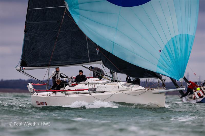 Red Arrow - Hamble Winter Series week 6 - photo © Paul Wyeth / www.pwpictures.com
