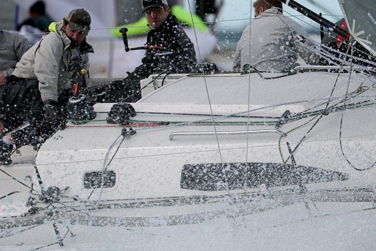 Close-in action in the J/111's photo copyright Max Ranchi / www.maxranchi.com taken at Storm Trysail Club and featuring the J111 class