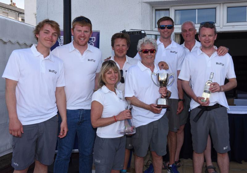 The crew of McFly celebrate their class win at the Vice Admiral's Cup - photo © Rick Tomlinson / www.rick-tomlinson.com