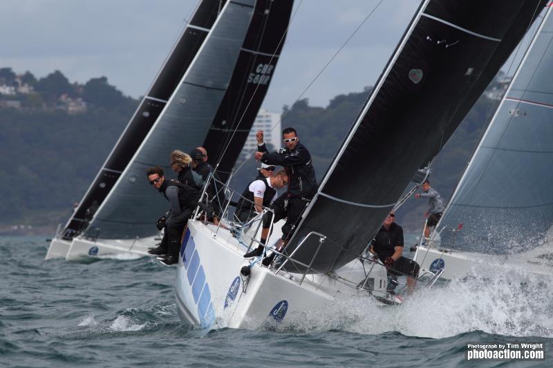 Paul van Driel's Dutch J/111 Sweeny on day 3 of the Landsail Tyres J-Cup in Partnership with B&G photo copyright Tim Wright / www.photoaction.com taken at Royal Torbay Yacht Club and featuring the J111 class