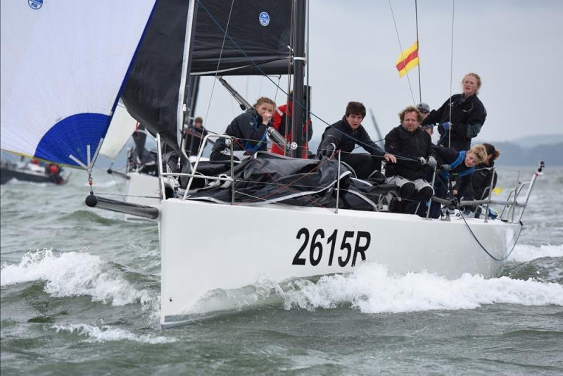 Martin Dent's J/111 Jelvis in action at the RORC Vice Admiral's Cup photo copyright Rick Tomlinson taken at  and featuring the J111 class