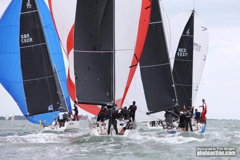 Day 1 of the Landsail Tyres J-Cup photo copyright Tim Wright / www.photoaction.com taken at Royal Southern Yacht Club and featuring the J111 class