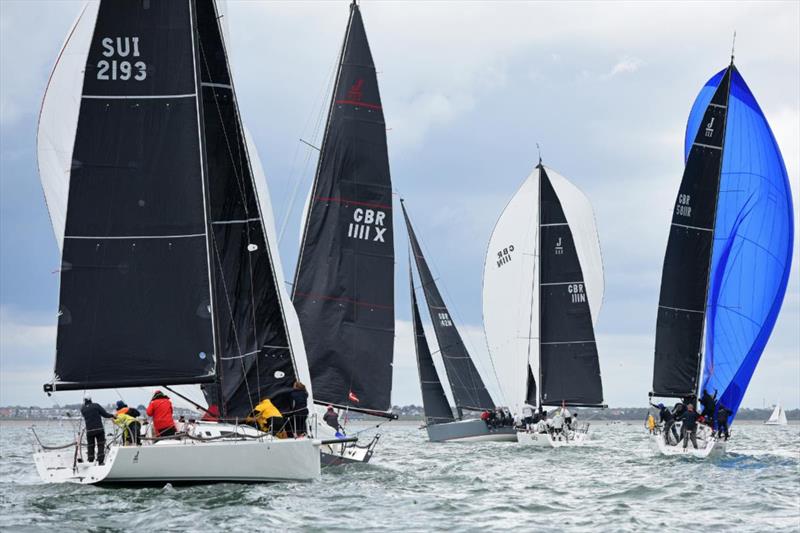 Tony Mack's McFly leads the J/111 class by just one point from Cornel Riklin's Jitterbug with both boats scoring a pair of wins each - RORC Vice Admiral's Cup - photo © Rick Tomlinson / RORC