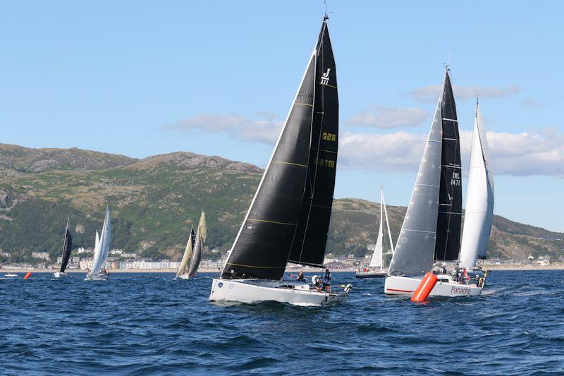 Roaring Forties leads the race start at Barmouth - 44th Three Peaks Yacht Race and Challenge photo copyright Rob Howard Media taken at  and featuring the J111 class