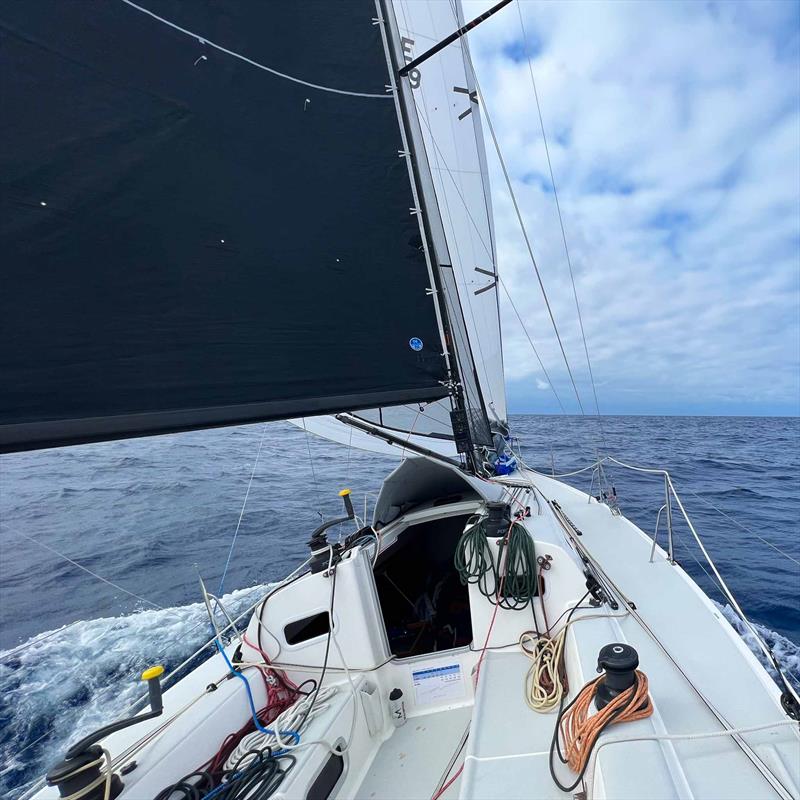 Gybe on to starboard with the A2 up during Bermuda 1-2 leg 1 photo copyright Peter Gustaffson taken at Newport Yacht Club, Rhode Island and featuring the J111 class