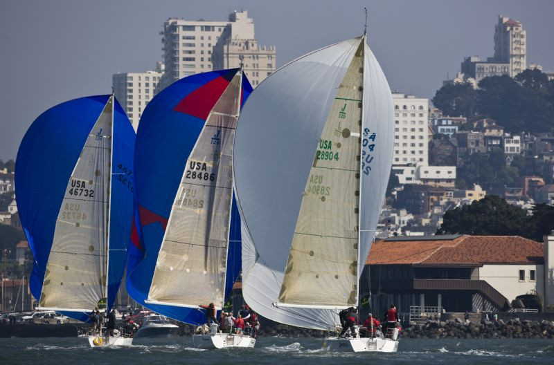 Racing on the final day of the Rolex Big Boat Series in San Francisco photo copyright Carlo Borlenghi / Rolex taken at  and featuring the J120 class