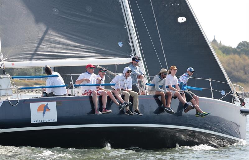 Keelforce, a J/120 skippered Richard Moore, placed third in Spinnaker Class A for Friday's Pursuit Division race - Charleston Race Week 2021 photo copyright Willy Keyworth taken at Charleston Yacht Club and featuring the J120 class