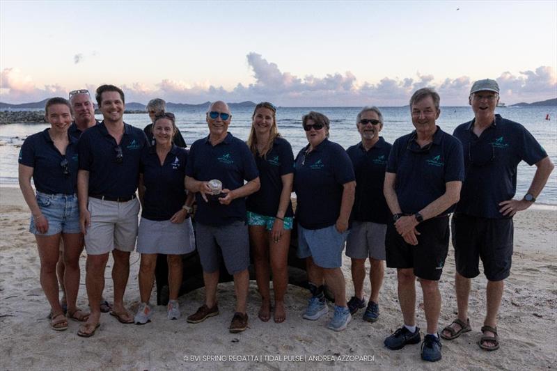 J121 Apollo at the Nanny Cay Cup prizegiving - 2026 BVI Spring Regatta & Sailing Festival photo copyright Tidal Pulse / Andrea Azzopardi taken at Royal BVI Yacht Club and featuring the J/121 class