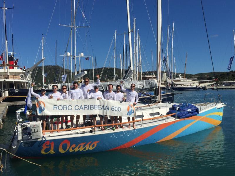 Ed Fishwick's J/122 Redshift on El Ocaso secure overall RORC Caribbean 600 win in IRC Two photo copyright RORC / Ted Martin taken at Antigua Yacht Club and featuring the J/122 class