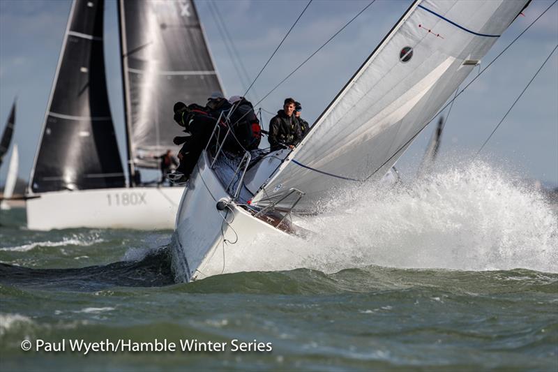 HYS Hamble Winter Series photo copyright Paul Wyeth / www.pwpictures.com taken at Hamble River Sailing Club and featuring the J/122 class