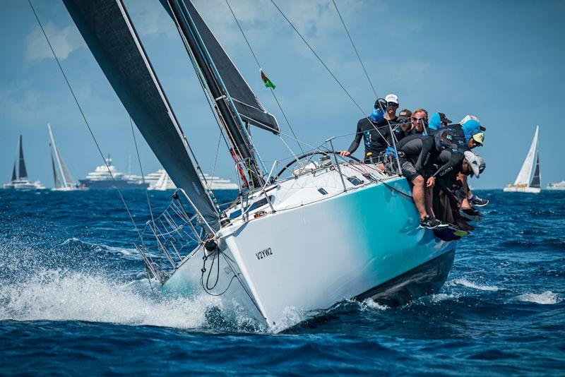 Two-time winners of Caribbean Sailing Association's Travelers Trophy - Pamala Baldwin's team Liquid photo copyright Laurens Morel / www.saltycolours.com taken at Sint Maarten Yacht Club and featuring the J/122 class
