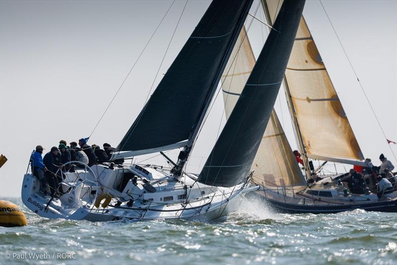 Derek Shakespeare's J/122 Bulldog - 2023 RORC Easter Challenge photo copyright Paul Wyeth / pwpictures.com taken at Royal Ocean Racing Club and featuring the J/122 class