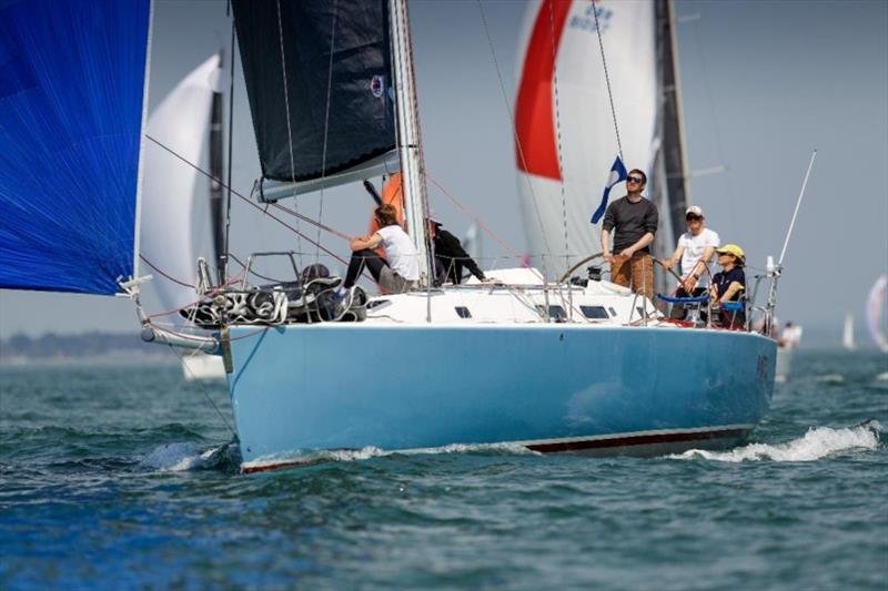 Corinne Migraine co-owns the successful J/133 Pintia with her father Gilles Fournier photo copyright Paul Wyeth / pwpictures.com taken at Royal Ocean Racing Club and featuring the J133 class