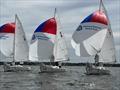 J/22 racecourse action on the waters off of the Fort Worth Boat Club © the Fort Worth Boat Club