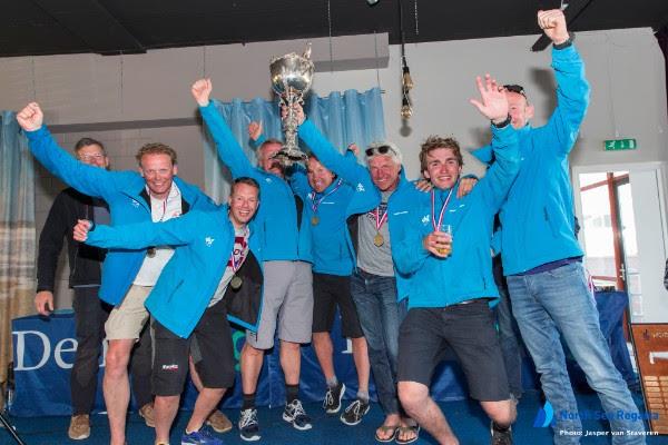 North Sea Regatta Week 2017 prize giving photo copyright Jasper van Staveren taken at Jachtclub Scheveningen and featuring the J/22 class