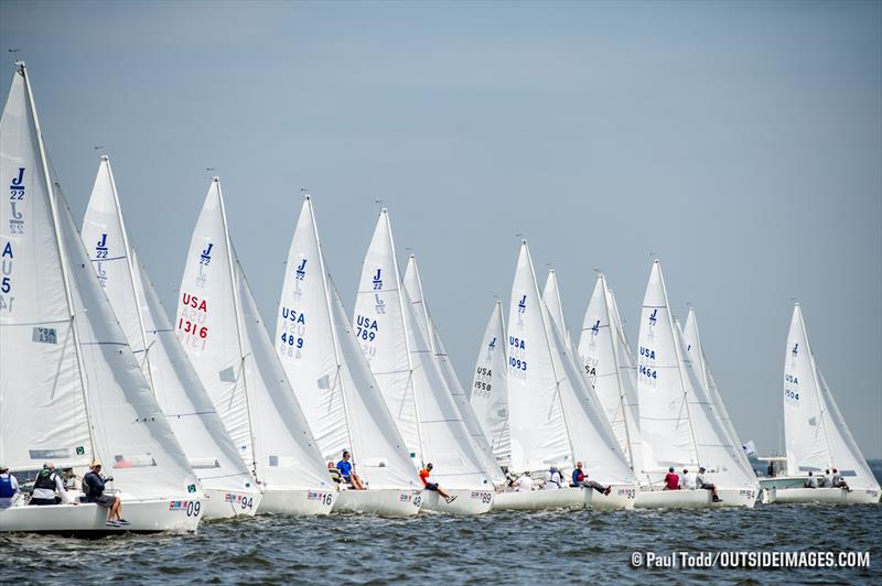 2018 Helly Hansen NOOD Regatta, Friday-race Day 1 photo copyright Paul Todd / Outside Images taken at Annapolis Yacht Club and featuring the J/22 class