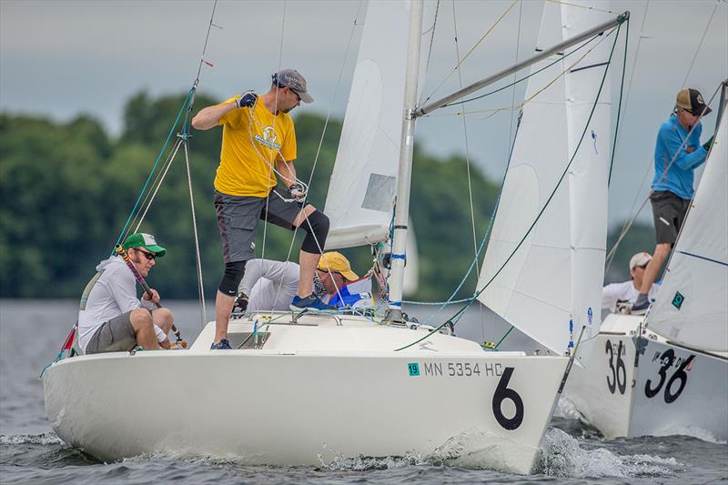 2019 J/22 North American Championship -  Day 2 photo copyright Holly Jo Anderson taken at Wayzata Yacht Club and featuring the J/22 class