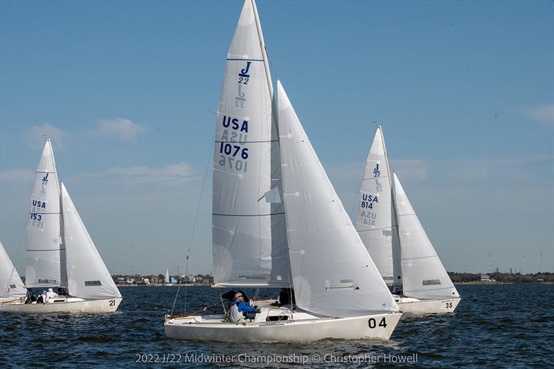 2022 J/22 Midwinter Championship Race Day 1 photo copyright Christopher Howell taken at Lakewood Yacht Club and featuring the J/22 class