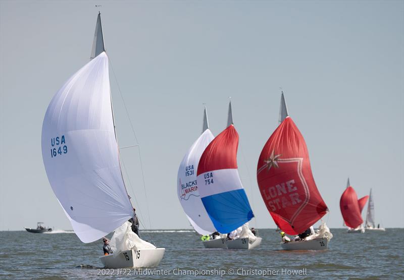 2022 J/22 Midwinter Championship Race Day 1 photo copyright Christopher Howell taken at Lakewood Yacht Club and featuring the J/22 class