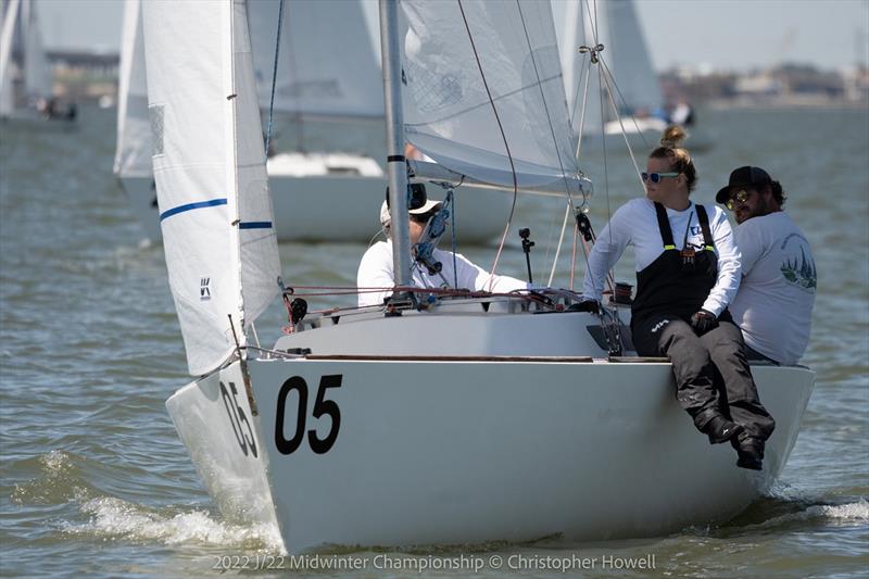 2022 J/22 Midwinter Championship Race Day 1 photo copyright Christopher Howell taken at Lakewood Yacht Club and featuring the J/22 class