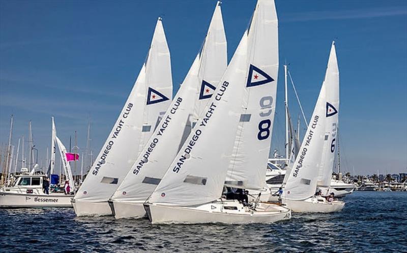 Women's Winter J/22 Invitational Regatta photo copyright Cynthia Sinclair taken at San Diego Yacht Club and featuring the J/22 class