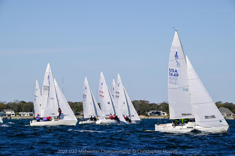 2023 J/22 Midwinter Championship photo copyright Christopher Howell taken at Fort Walton Yacht Club and featuring the J/22 class