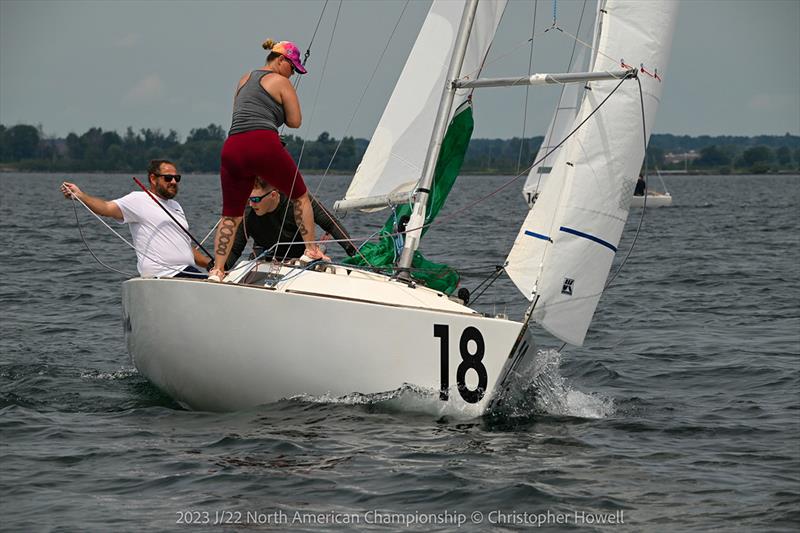 2023 J22 North American Championship - Day 2 photo copyright Christopher Howell taken at  and featuring the J/22 class