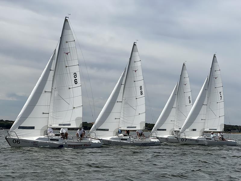 J/22 racecourse action on the waters off of the Fort Worth Boat Club - photo © the Fort Worth Boat Club