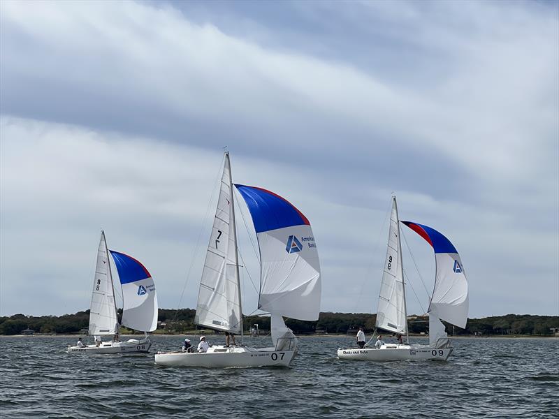 J/22 racecourse action on the waters off of the Fort Worth Boat Club photo copyright the Fort Worth Boat Club taken at Fort Worth Boat Club and featuring the J/22 class