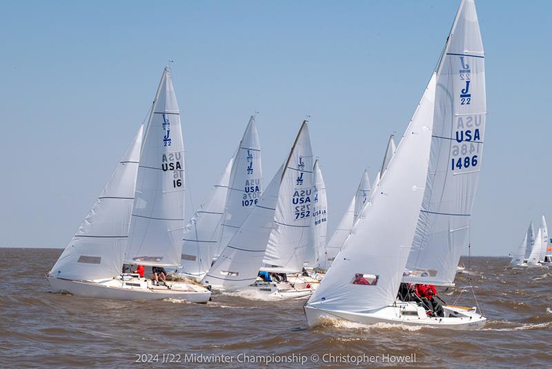 2024 J/22 Midwinter Championship photo copyright Christopher Howell taken at Southern Yacht Club and featuring the J/22 class