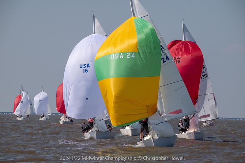 2024 J/22 Midwinter Championship photo copyright Christopher Howell taken at Southern Yacht Club and featuring the J/22 class