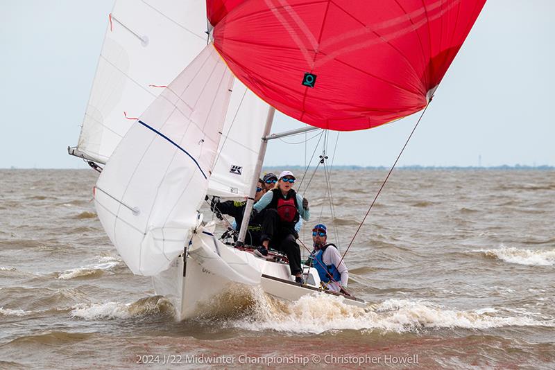 2024 J/22 Midwinter Championship photo copyright Christopher Howell taken at Southern Yacht Club and featuring the J/22 class