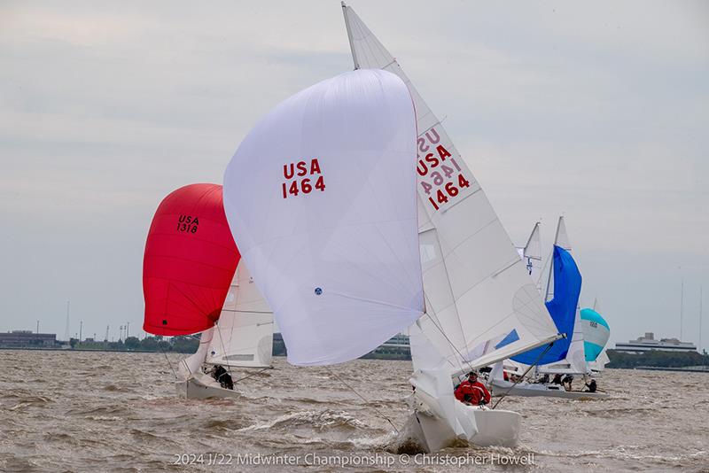 2024 J/22 Midwinter Championship photo copyright Christopher Howell taken at Southern Yacht Club and featuring the J/22 class