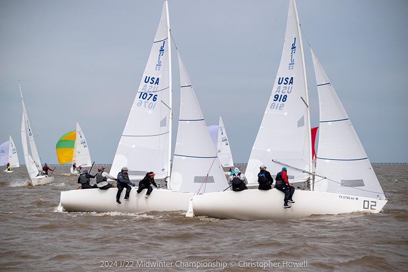 2024 J/22 Midwinter Championship photo copyright Christopher Howell taken at Southern Yacht Club and featuring the J/22 class