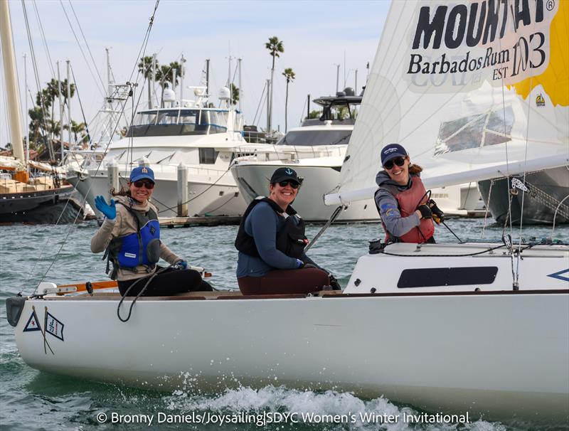Women's Winter Invitational Regatta (WWIR) photo copyright Bronny Daniels / Joysailing taken at San Diego Yacht Club and featuring the J/22 class