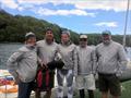 The team on Mojosi win the 2018 J/24 Fowey Trophy