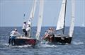 Good winds and flat sea make for ideal racing conditions during Barbados Sailing Week © Peter Marshall