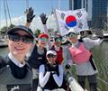 The team from South Korea had great energy and you could always count on them for big smiles and waves. They helped brighten all the races and social events. This was the first time a team from South Korea competed at our club © Manhattan Yacht Club