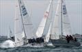 Fox, Haywire and Amuse bouche during the 2026 J/24 Hodges Sandringham Australian Championship &copy; Marg's Yacht Photos