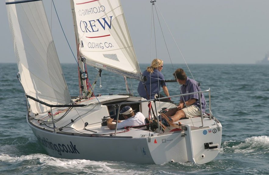 Crew Clothing win the J/24 Nationals at Parkstone photo copyright David Harding / www.sailingscenes.co.uk taken at Parkstone Yacht Club and featuring the J/24 class